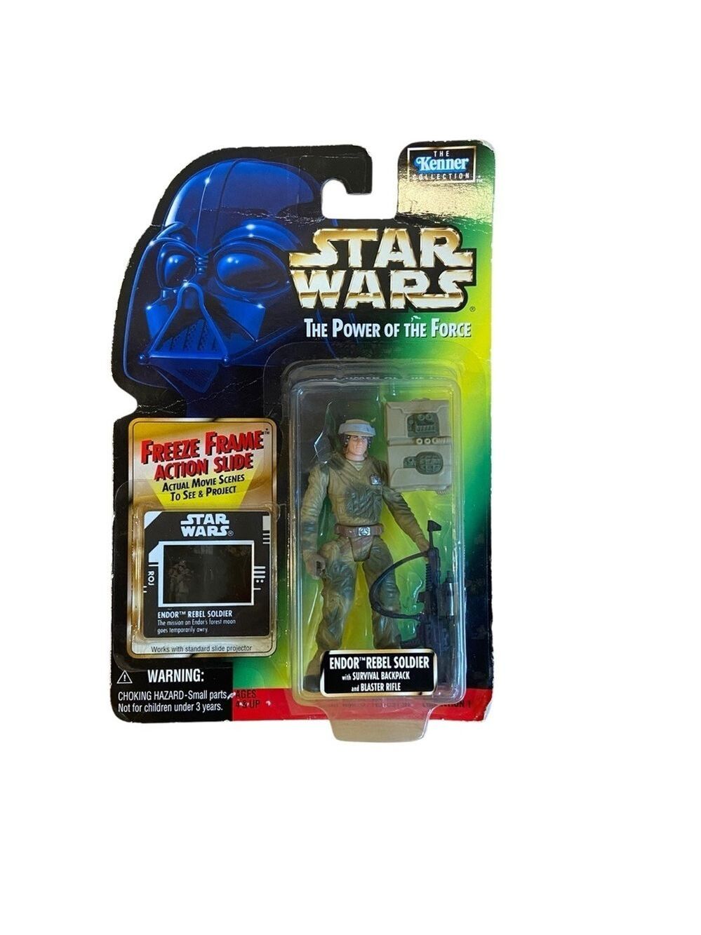 Star Wars The power of the force figurine collectible Freeze frame action slide